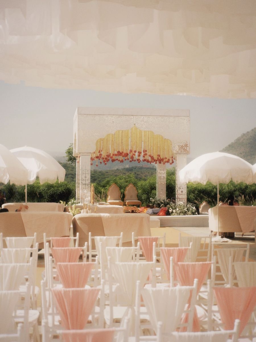 Ceremony Decor Setup